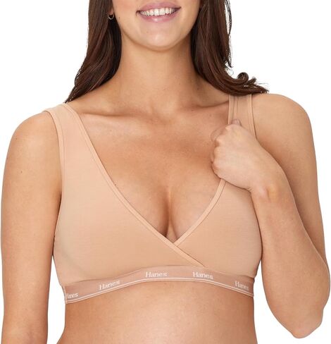 Hanes Women's Maternity Bra, Lounge Nursing Bralette, Moisture-Wicking, Odor Protection in Saudi Arabia