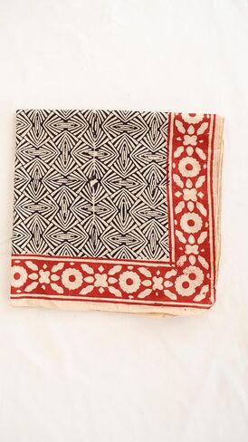 Indian Hand printed Organic 100% Cotton Bandana Scarf, Paisley Design Scarf, Light weight head Scarf Bandana in Saudi Arabia
