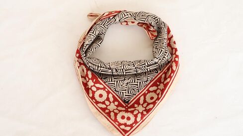 Indian Hand printed Organic 100% Cotton Bandana Scarf, Paisley Design Scarf, Light weight head Scarf Bandana in Saudi Arabia