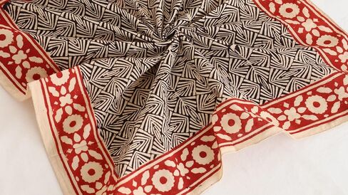 Indian Hand printed Organic 100% Cotton Bandana Scarf, Paisley Design Scarf, Light weight head Scarf Bandana in Saudi Arabia