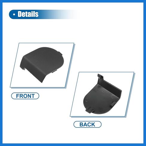 1PAIR الأمامي اليسرى واليمين غطاء مرساة حزام المقعد الجانبي لجيب ليبرتي 2009-2012 للاشتعال إلى إكسسوارات دودج بلاك للسيارات in Saudi Arabia
