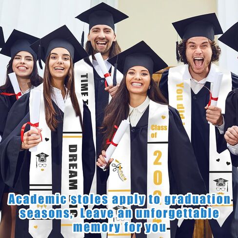 50 Pieces Plain Graduation Stole Sash Blank Satin Honor Stoles Unisex Adult Graduation Scarf for Men Women in Saudi Arabia