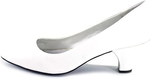 Easy Street Womens Fabulous Almond Toe Slip On Pumps White 9.5 Medium (B,M) in Saudi Arabia