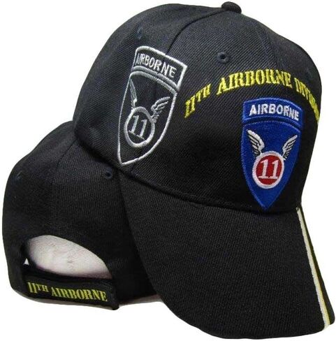 U.S. Army 11th Airborne Division Angels Black Shadow Embroidered Cap Hat in Saudi Arabia
