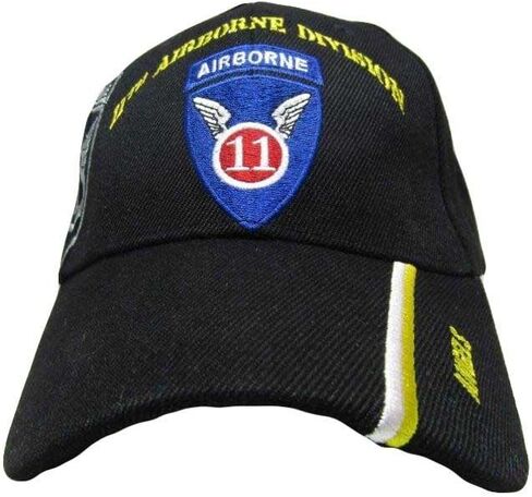 U.S. Army 11th Airborne Division Angels Black Shadow Embroidered Cap Hat in Saudi Arabia