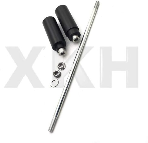 XKMT-No Cut Frame Slider Crash Protector Compatible With Sv650 S Sv1000 Dl650 Dl1000 Black [B00YWCQ22M] in Saudi Arabia