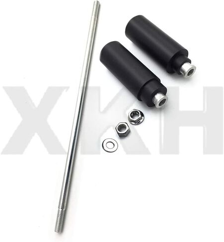 XKMT-No Cut Frame Slider Crash Protector Compatible With Sv650 S Sv1000 Dl650 Dl1000 Black [B00YWCQ22M] in Saudi Arabia