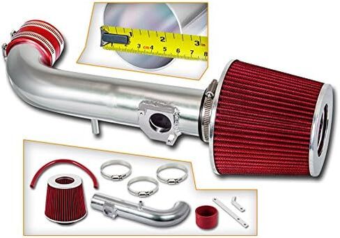 مفاهيم السرعة مجموعة كبش الهواء القصيرة كبش الهواء + مرشح جاف أحمر متوافق مع 00-02 Toyota Corolla DoHC 1.8L L4 in Saudi Arabia