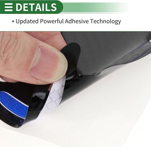 Motoforti Universal Door Door Handle Cop Cop Cover Film ملصقات عاكسة مضادة للخلع ، راتنج الايبوكسي ، الأزرق الأسود ، 4 أجهزة. in Saudi Arabia