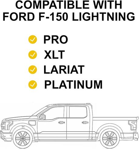 مقابض الأبواب منطقة PPF لـ Ford F -150 Lightning ، 8mil - مخصص لفيلم حماية الطلاء المضاد للخدش ، أغطية واقي شفاء ذاتي واضحة للمحترفين ، XLT ، Lariat ، Platinum in Saudi Arabia
