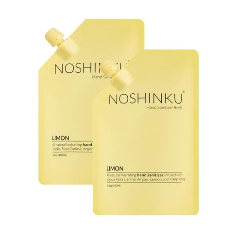Noshinku Pocket Hand Sanitizer Spray Refill Pouch, Natural Moisturizing Hand Sanitizer Refill With 70% Sugarcane-Derived Alcohol, 200 mL (3.40 Fl Oz (Pack of 2), Lavendula) in Saudi Arabia
