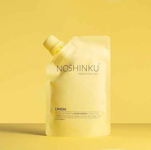 Noshinku Pocket Hand Sanitizer Spray Refill Pouch, Natural Moisturizing Hand Sanitizer Refill With 70% Sugarcane-Derived Alcohol, 200 mL (3.40 Fl Oz (Pack of 2), Lavendula) in Saudi Arabia