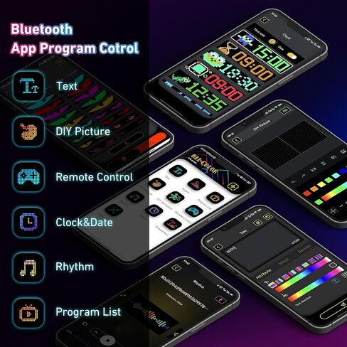 2pcs 15inx4in العيون الشيطان الضوء لزجاج الأمامي للسيارات ، Ojos LED Para Carro ، عيون LED قابلة للبرمجة للزجاج الأمامي للسيارة ، التمرير شاشة مرنة للشاحنات الصغيرة إلى المتوسطة الحجم in Kuwait