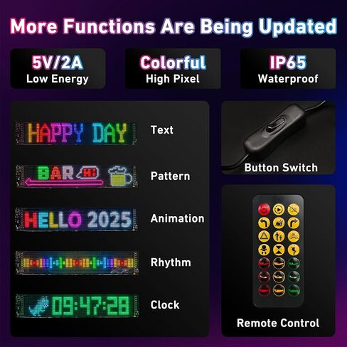 2pcs 15inx4in العيون الشيطان الضوء لزجاج الأمامي للسيارات ، Ojos LED Para Carro ، عيون LED قابلة للبرمجة للزجاج الأمامي للسيارة ، التمرير شاشة مرنة للشاحنات الصغيرة إلى المتوسطة الحجم in Kuwait