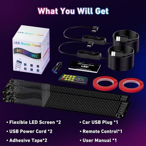 2pcs 15inx4in العيون الشيطان الضوء لزجاج الأمامي للسيارات ، Ojos LED Para Carro ، عيون LED قابلة للبرمجة للزجاج الأمامي للسيارة ، التمرير شاشة مرنة للشاحنات الصغيرة إلى المتوسطة الحجم in Kuwait