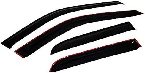 Side Window Wind Deflector, 4pcs Out-Channel Tape-On Nice Rain Guards Set, Window Visor fit for 2002-2006 Mitsubishi Lancer 94229 in Kuwait