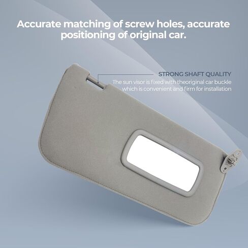 Driver & Passenger Side Sun Visor Replacement Fits for Nissan Frontier Xterra 1998-2004 Sunshade 964017Z823 964007Z823 Color Gray (Driver & Passenger Side) in Saudi Arabia