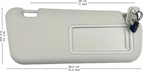 Pair of Left and Right Sun Visors with Holders for Mazda 3 2010 2011 2012 2013 Without Light Interior Sun Shade Replacement BBM2-69-320C-75 in Saudi Arabia