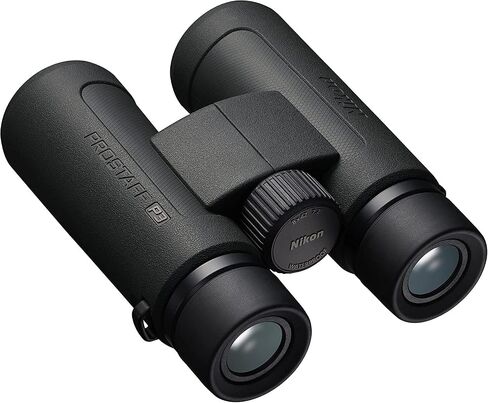 مجموعة مناظير Nikon Prostaff P3 10x42 (16777) سوداء مع قلم عدسة وقماش - مناظير مدمجة عالية الطاقة للكبار للصيد ومشاهدة الطيور وأساسيات المشي لمسافات طويلة، تكبير السفر خفيف الوزن in Saudi Arabia