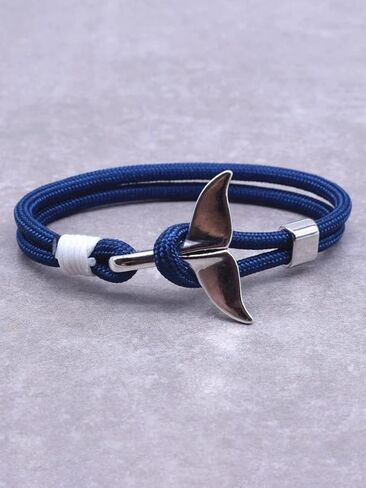 HAQUIL Vintage Ocean Jewelry Mermaid Whale Tail Bracelet Jewelry Gift for Women (Dark Blue) in Saudi Arabia