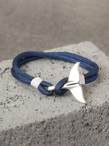 HAQUIL Vintage Ocean Jewelry Mermaid Whale Tail Bracelet Jewelry Gift for Women (Dark Blue) in Saudi Arabia