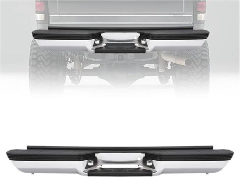 KUAFU Rear Step Bumper Assembly Compatible with 1988-2000 Chevrolet Chevy GMC Suburban C/K 1500 2500 3500 Blazer Tahoe GMC Yukon Fleetside/Styleside Light Duty GM1101109, 999863 W/Strip Pad in Saudi Arabia