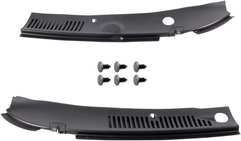 Cheda 2PCS Wiper Cowl Vent Grille Panel Hood متوافق مع Ford Mustang 1999-2004 Replace Direct Prefarket Response 3R3Z 6302228 AAA & FO1270102 in Saudi Arabia