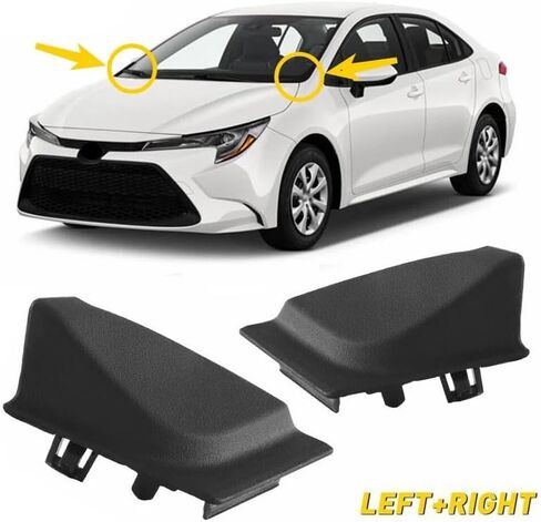 Auto parts For Toyota Corolla 2020 2021 2022 2023 2024 Car Front Windshield Wiper Side Cowl Extension Trim Cover 55753-02250, 55754-02260 Stable features and high reliability in Saudi Arabia