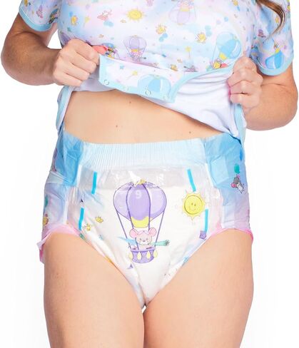 Rearz - Daydreamer - Printed Adult Diapers - MEGA 11,000ml Capacity - Sample Pack of 2 (2X-Large) in Kuwait