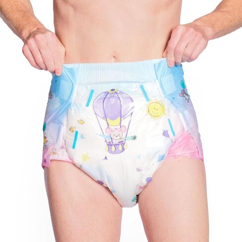 Rearz - Daydreamer - Printed Adult Diapers - MEGA 11,000ml Capacity - Sample Pack of 2 (2X-Large) in Kuwait
