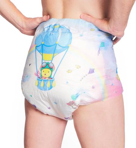 Rearz - Daydreamer - Printed Adult Diapers - MEGA 11,000ml Capacity - Sample Pack of 2 (2X-Large) in Kuwait