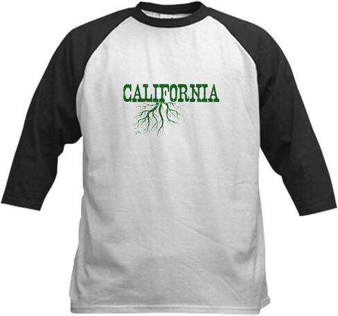 CafePress California Roots Kids Baseball Jersey Kids Cotton Baseball Jersey ، 3/4 Raglan Sleeve Shirt in Kuwait