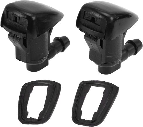 2pcs Windshield Washer Nozzle for Toyota Camry 2002-2006 Front Windshield Spray Nozzles Wiper Spray Washer Jet No.85381AA042 Black Plastic in Saudi Arabia