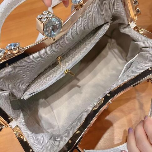 حقيبة الماس الأزياء الفاخرة للنساء الجلود العلوي مقبض حقيبة يد حقيبة راينستون محافظ أكياس كتف كروس in Kuwait