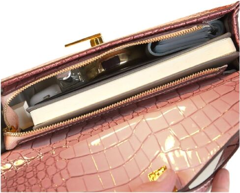 Crocodile Pattern Leather Women's Handbags Luxury Fashion Shell Purse Shoulder Crossbody Bag Top Handle Messenger Bags in Kuwait