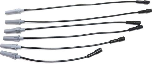لـ Chrysler Pacifica Spark Plug Wire 2005 06 07 2008 | مجموعة من 6 | الانتهاء الأسود in Kuwait