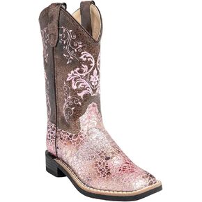 Shyanne Girls 'Aria Faux Leather Western Boot Square Toe - BVB9154 in Kuwait