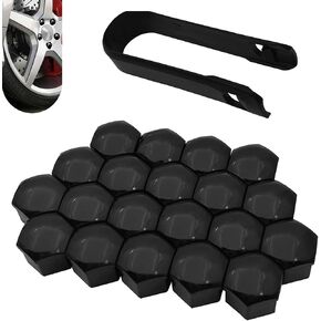 20 PCS CAPS NUT HOUS ، سداسي إطار صدأ صدأ وغطاء حماية الغبار ، غطاء مساكن بلاستيكية مركز مزخرف مزخرف مع أداة إزالة ، لمعظم شاحنات السيارات (الأحمر # 17 مم) in Kuwait