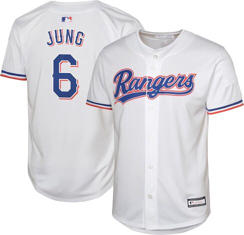 Outerstuff Josh Jung Texas Rangers MLB Kids Youth 8-20 White Home Player Jersey in Saudi Arabia