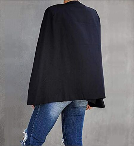 MAYRAIN Women's Casual Lightweight Cape Blazer Elegant Open Front Jackets Split Sleeve Party Coat in Saudi Arabia
