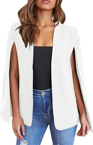 Mayrain Women's Lightweight Lightweight Blazer الأنيقة السترات الأمامية المفتوحة معطف الحفل in Kuwait