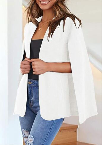 Mayrain Women's Lightweight Lightweight Blazer الأنيقة السترات الأمامية المفتوحة معطف الحفل in Kuwait