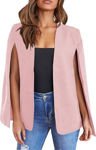 Mayrain Women's Lightweight Lightweight Blazer الأنيقة السترات الأمامية المفتوحة معطف الحفل in Kuwait