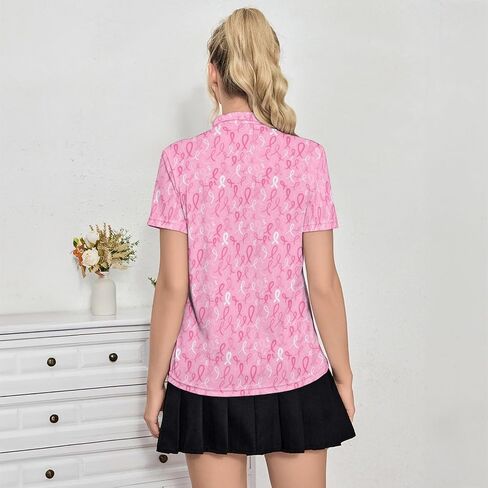 Womens Golf Shirt Short Sleeve V Neck Polo Shirt Moisture Wicking Polo Shirt Quick Dry Tennis Polo Shirt in Saudi Arabia