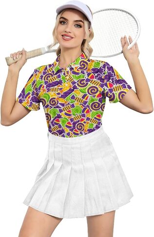 Womens Golf Shirt Short Sleeve V Neck Polo Shirt Moisture Wicking Polo Shirt Quick Dry Tennis Polo Shirt in Saudi Arabia