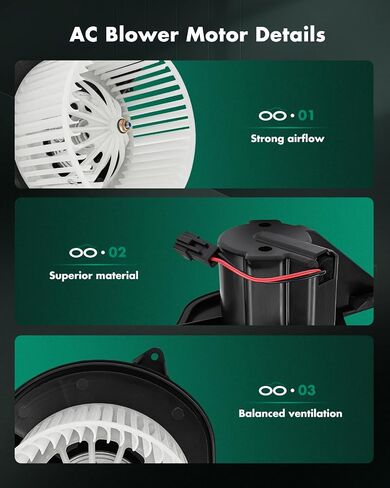 محرك منفاخ SCITOO HVAC لمركبات Mack - محرك منفاخ سخان تيار متردد مناسب لـ 2008-2010 لـ Mack CHU، 2007 لـ Mack CXP، 2008-2015 لـ Mack CXU HVAC محرك منفاخ مع استبدال قفص المروحة in Saudi Arabia