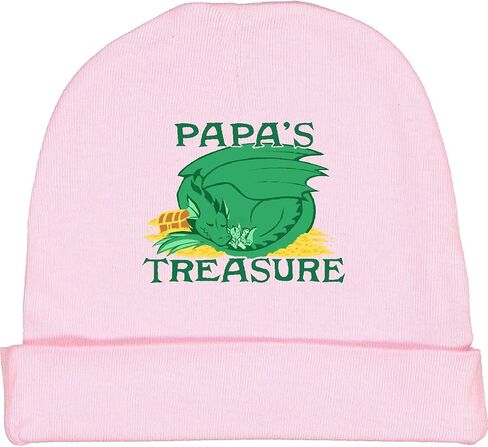 inktastic Papa's Precious Treasure Baby Beanie Hat in Saudi Arabia