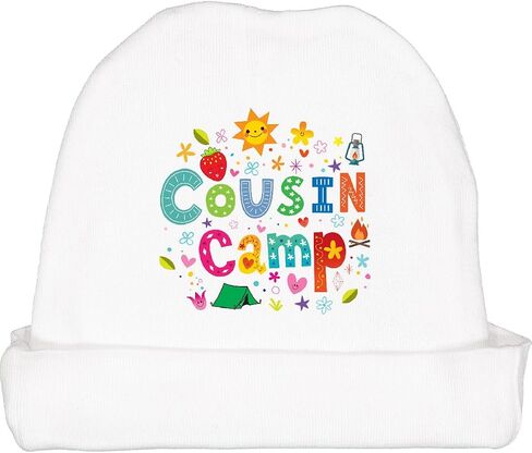 inktastic Cousin Camp Reunion Baby Beanie Hat in Saudi Arabia