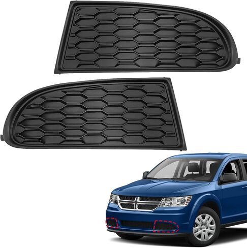 أغطية ضوضاء ضباب Topus زوج لـ Dodge Journey 2011-2020 سائق ومصباح الضباب الجانبي للركاب استبدال مدي CH1038180 CH1039180 191275223079 68079853AB 68079852AB in Kuwait