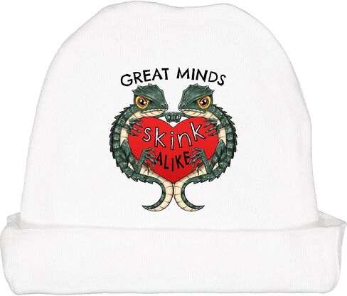 inktastic Great Minds Skink Alike- Reptile Humor Baby Beanie Hat in Saudi Arabia